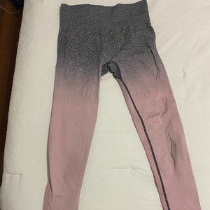 Gymshark ombre seamless leggings pink/grey